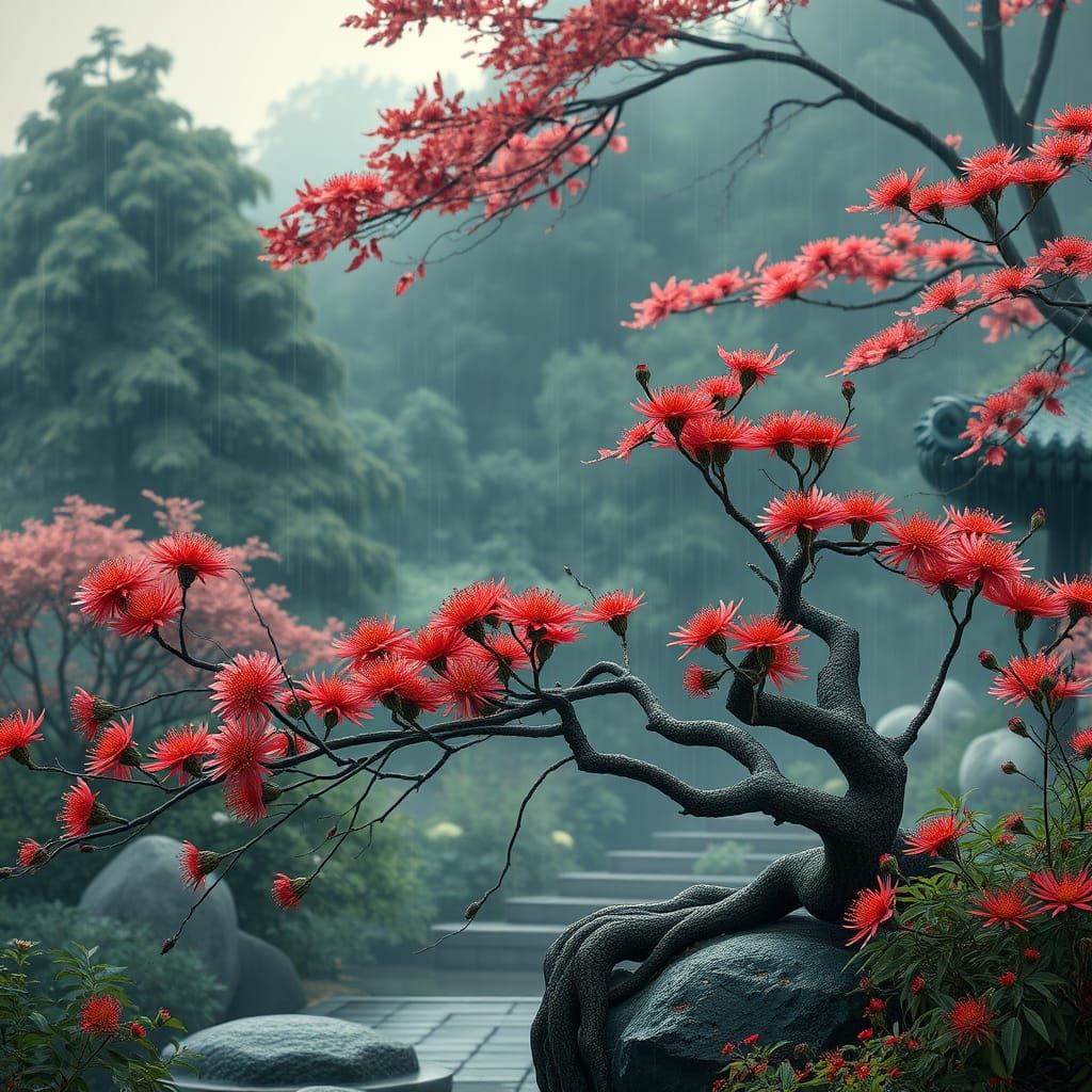 Autumn Dreamscapes in Utagawa Hiroshige's Style