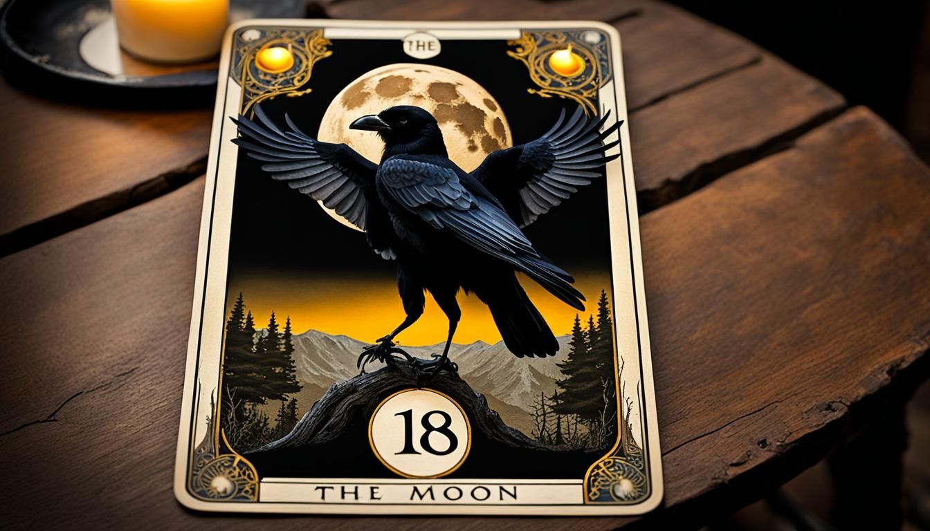 Crow Tarot: Major Arcana #18 - The Moon