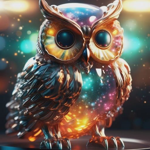 Shimmering Abstract AI-Generated Art