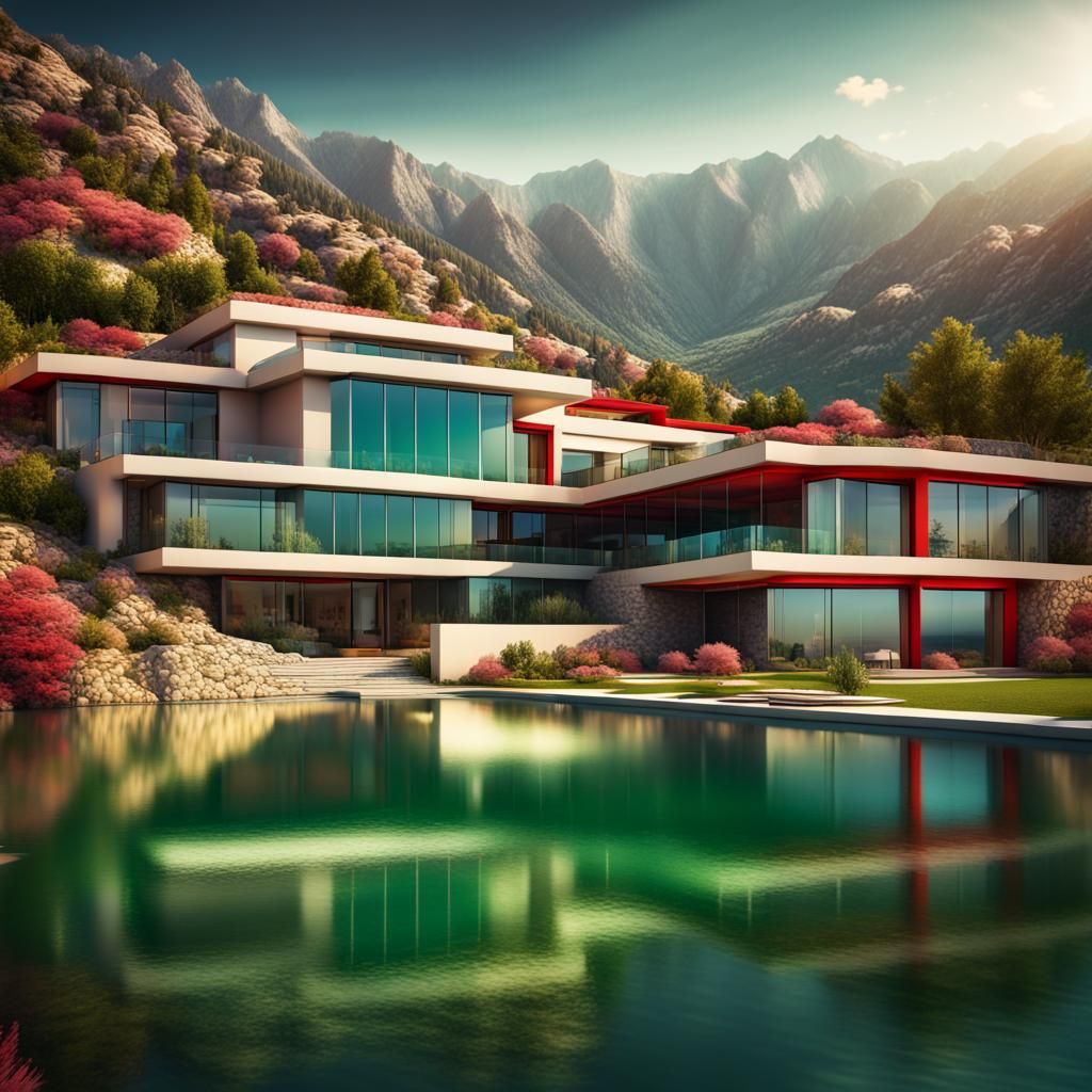 Mediterranean Mansions and Futuristic Homes on Lake