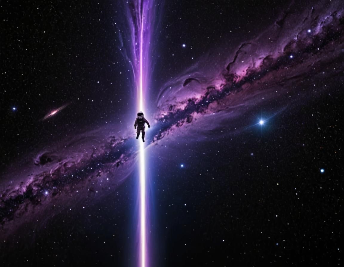 Astronaut's Fading Memories Hurtling Through a Wormhole