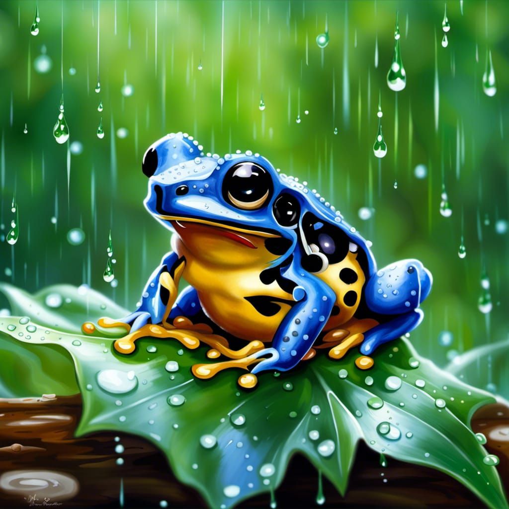 Rainy Day Poison Dart Frog