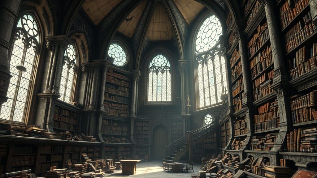 Abandoned Ayleid Library in Weathered Splendor