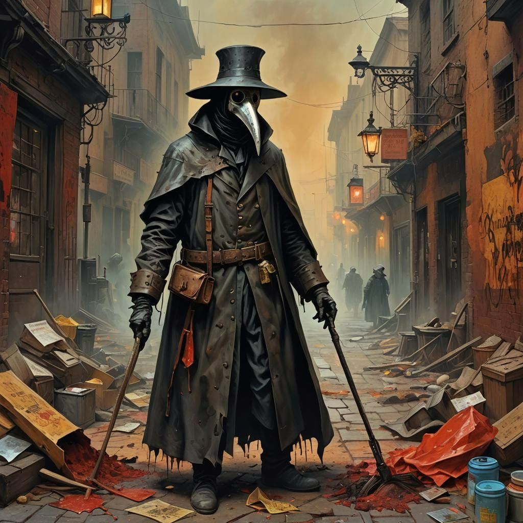 the "Plague Doctor" as a Crime Scene Cleaner