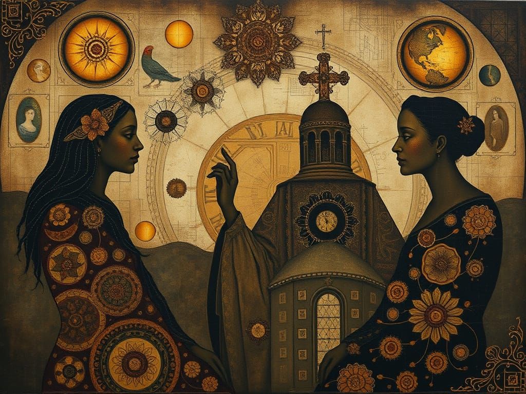 Gilded Gods in Muted Opulence