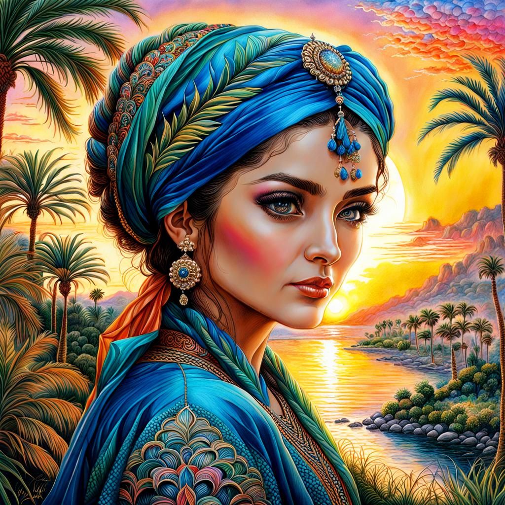 Portrait, Beautiful Turkish Woman