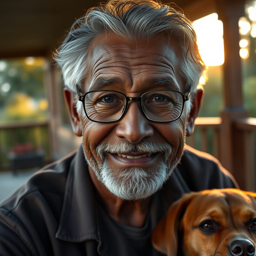 Elegant Gentleman in Golden Light