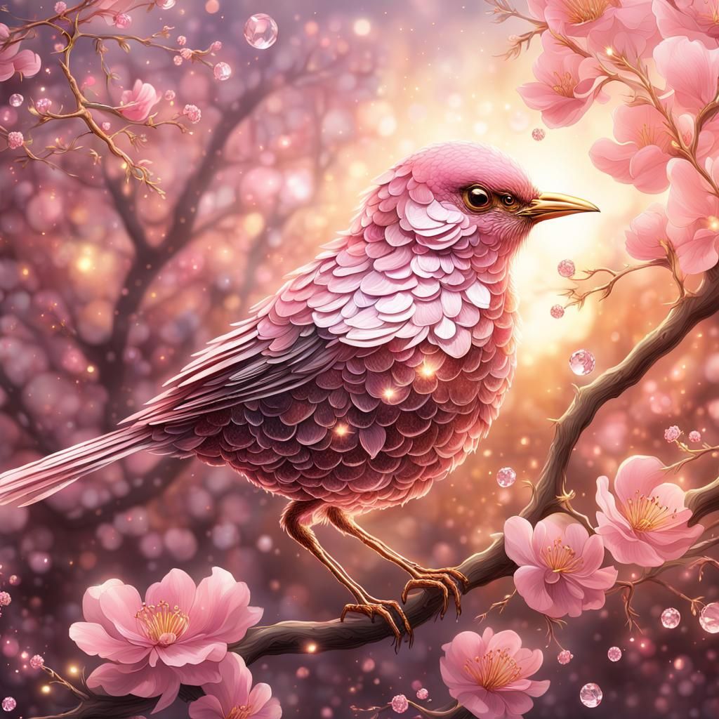 Beautiful Pink Bird