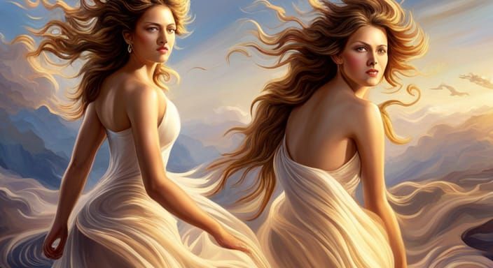 Goddess Walking on the Sun: Hyperrealistic Masterpiece