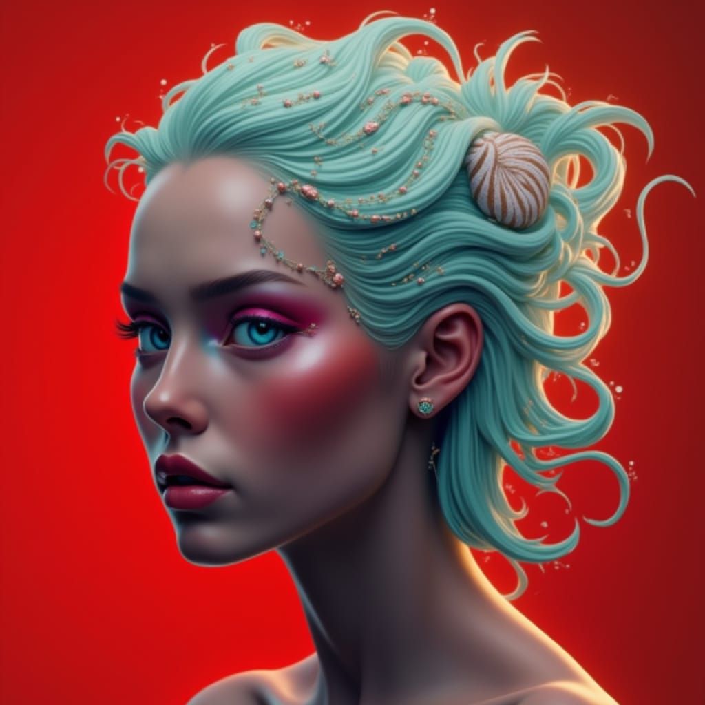 Lustrous Sky Over Golden Leafed Trees and Colorful Mountains