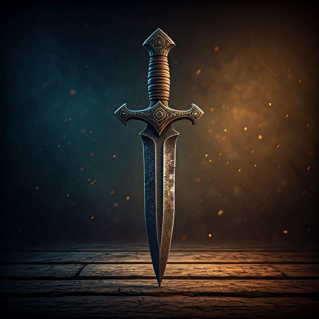 Ethereal Iron Dagger in Triadic Hues