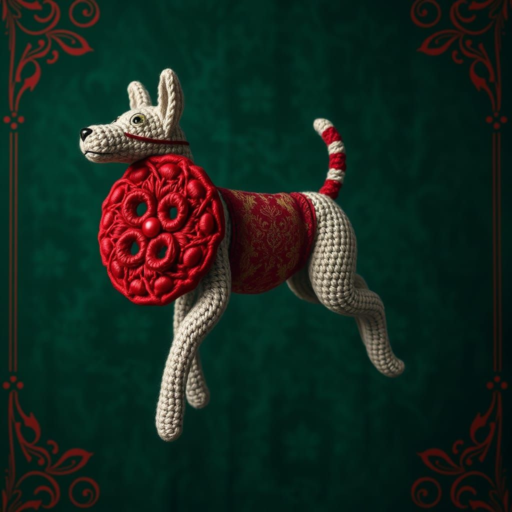 Crotchet dog and disk