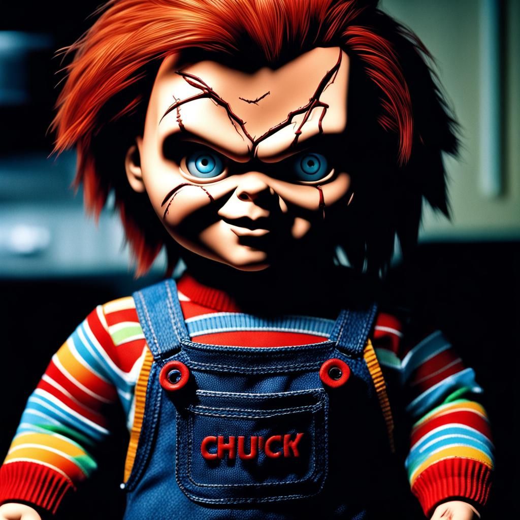 Hyperrealistic Chucky with Intricate Details