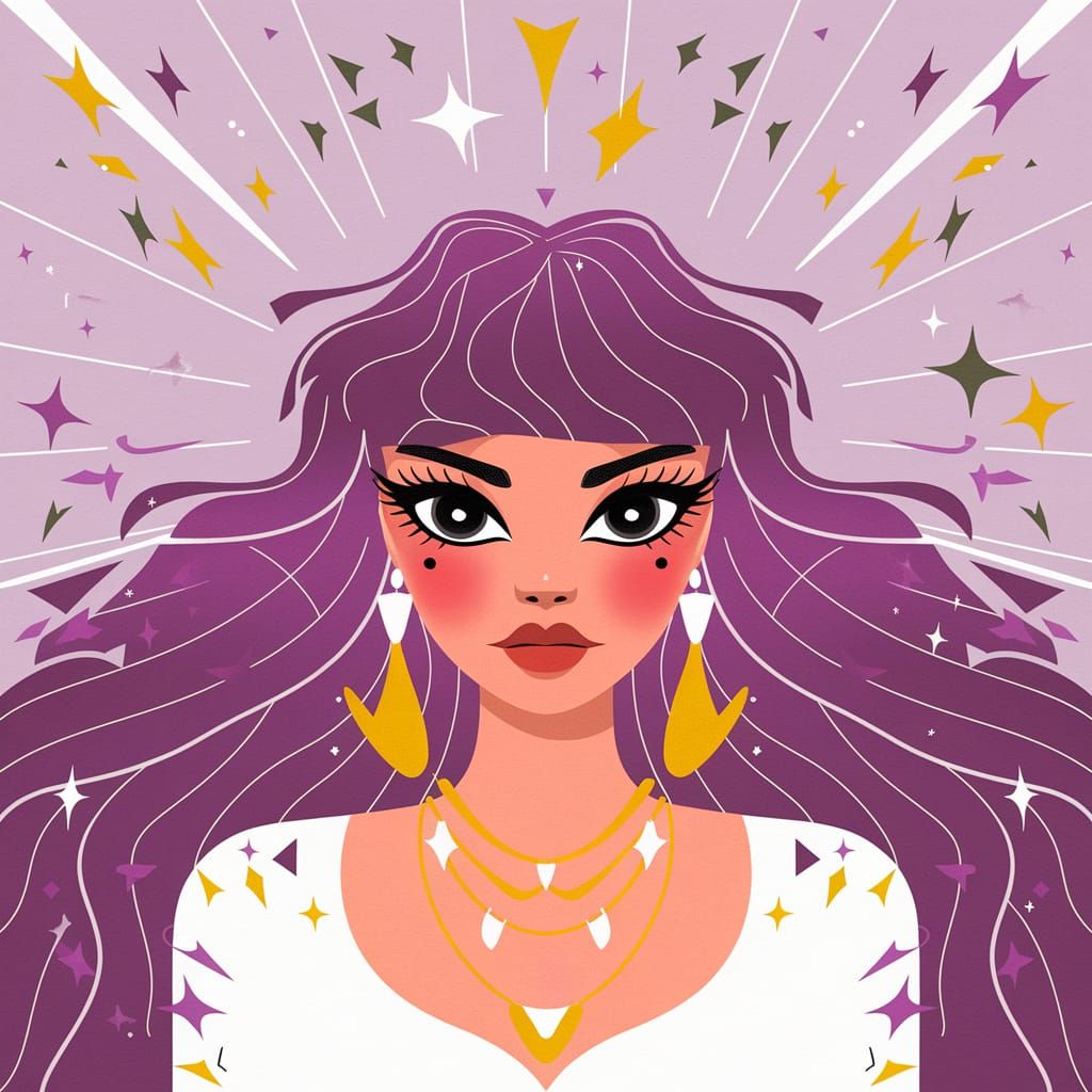 Dazzling Mauve Abstract Fairycore Texture with Lens Flare