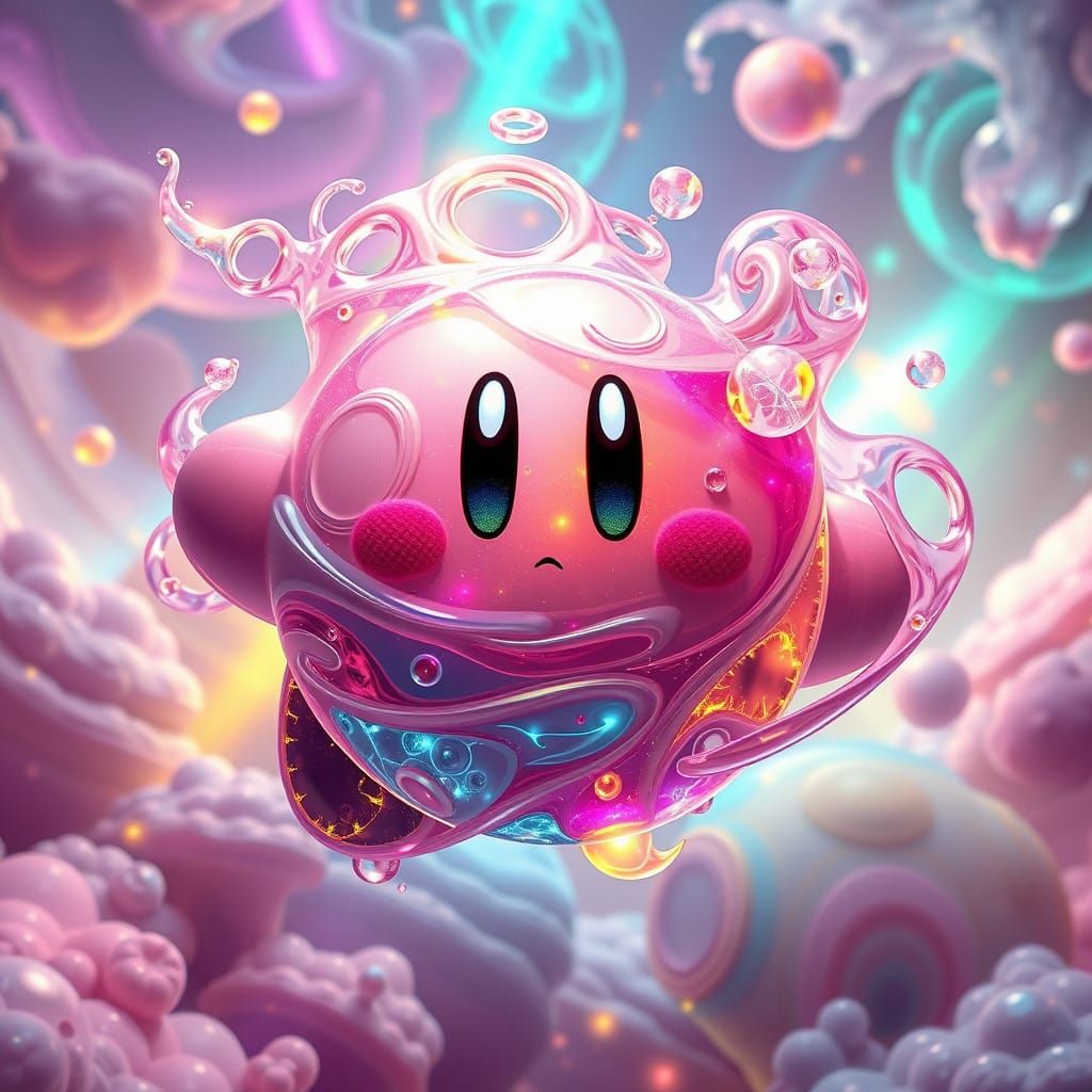 Ethereal Periodic Table Masterpiece: Kirby Emerges from Elem...