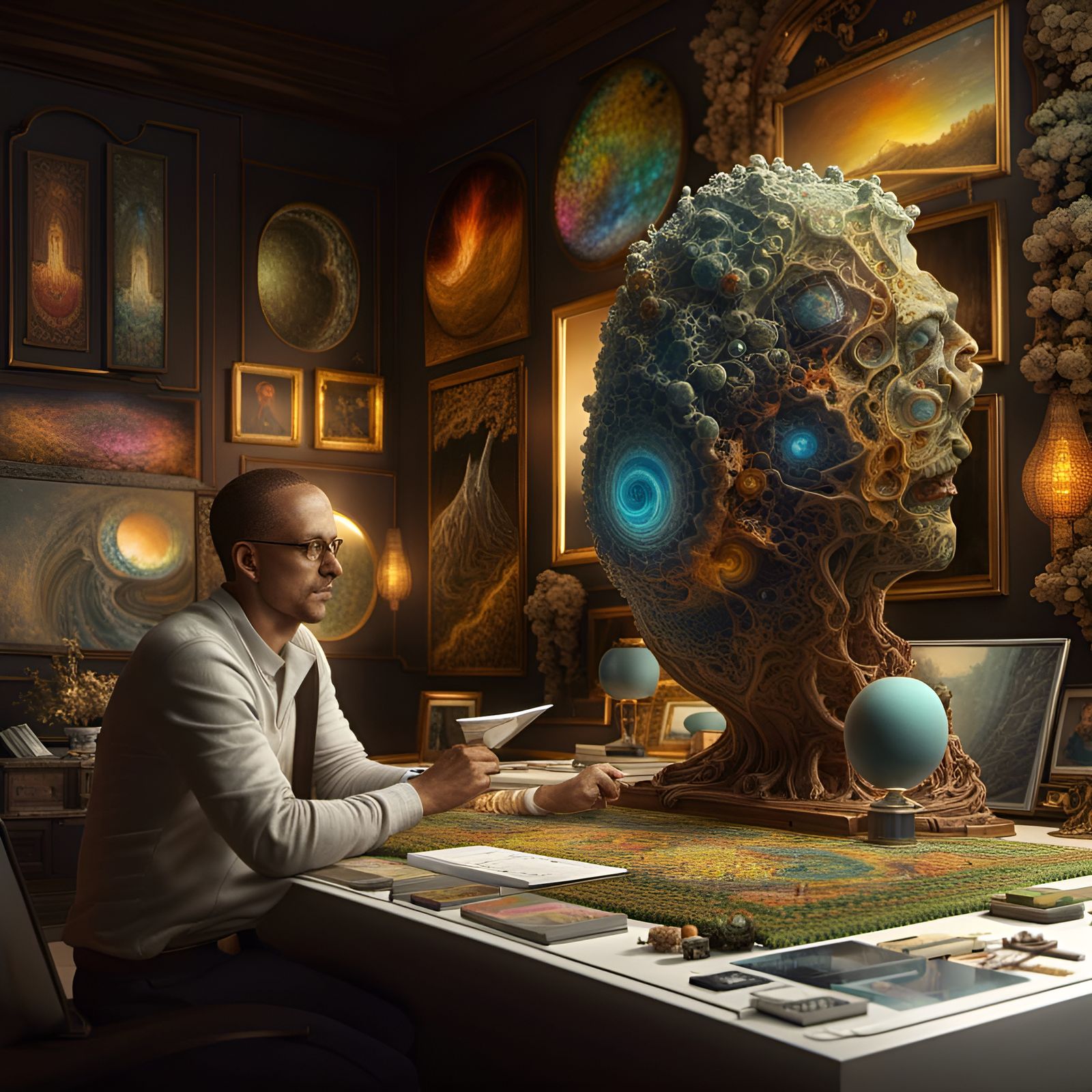 Geometric Abstract Art in 8K Resolution