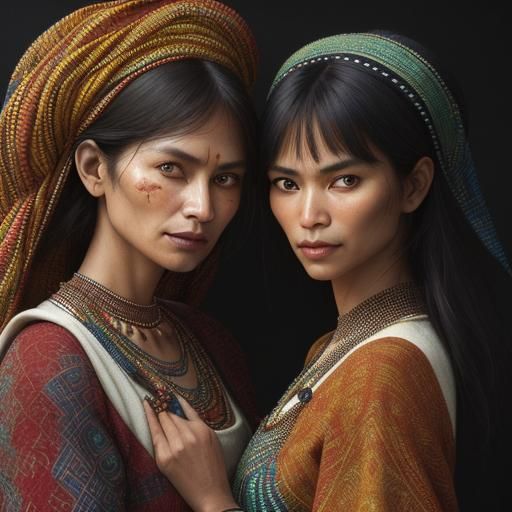 Saramaka Sisters: A Vibrant Portrait