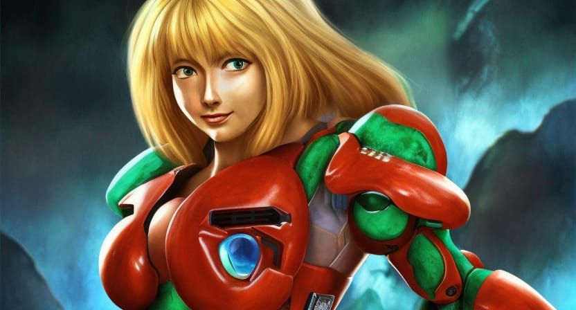 Samus Aran Cinematic Poster Art in 8K
