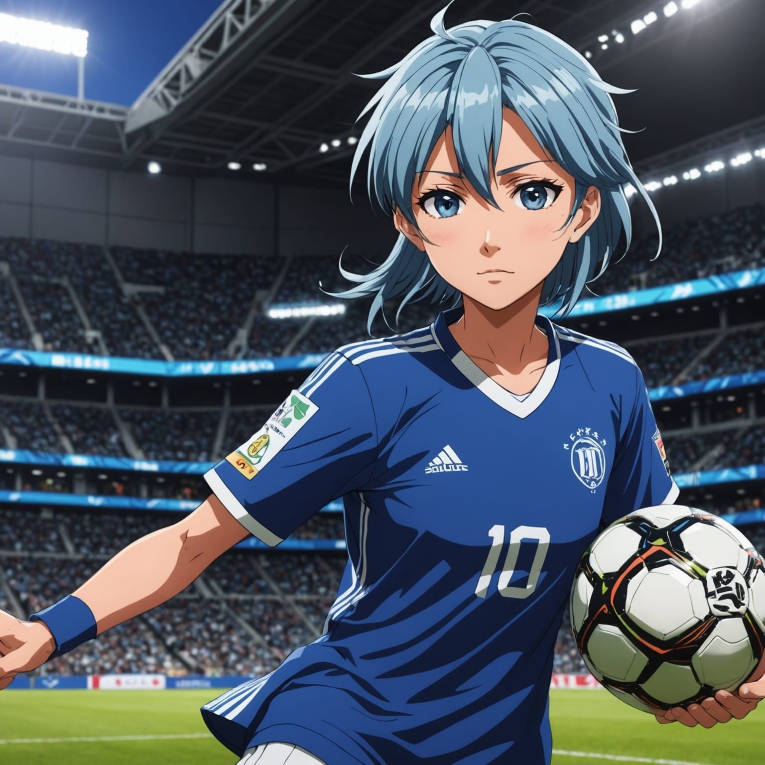 Surreal Anime Key Visual of Bachira from Blue Lock