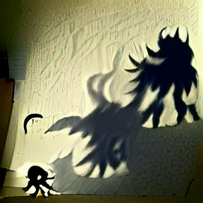 Eerie Shadow Monster Emerges From Darkness