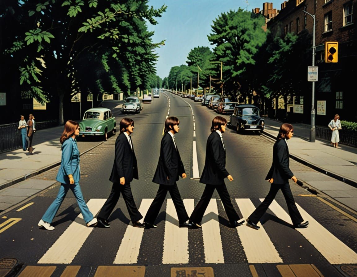 Bees Recreate The Beatles' Abbey Road Album Cover