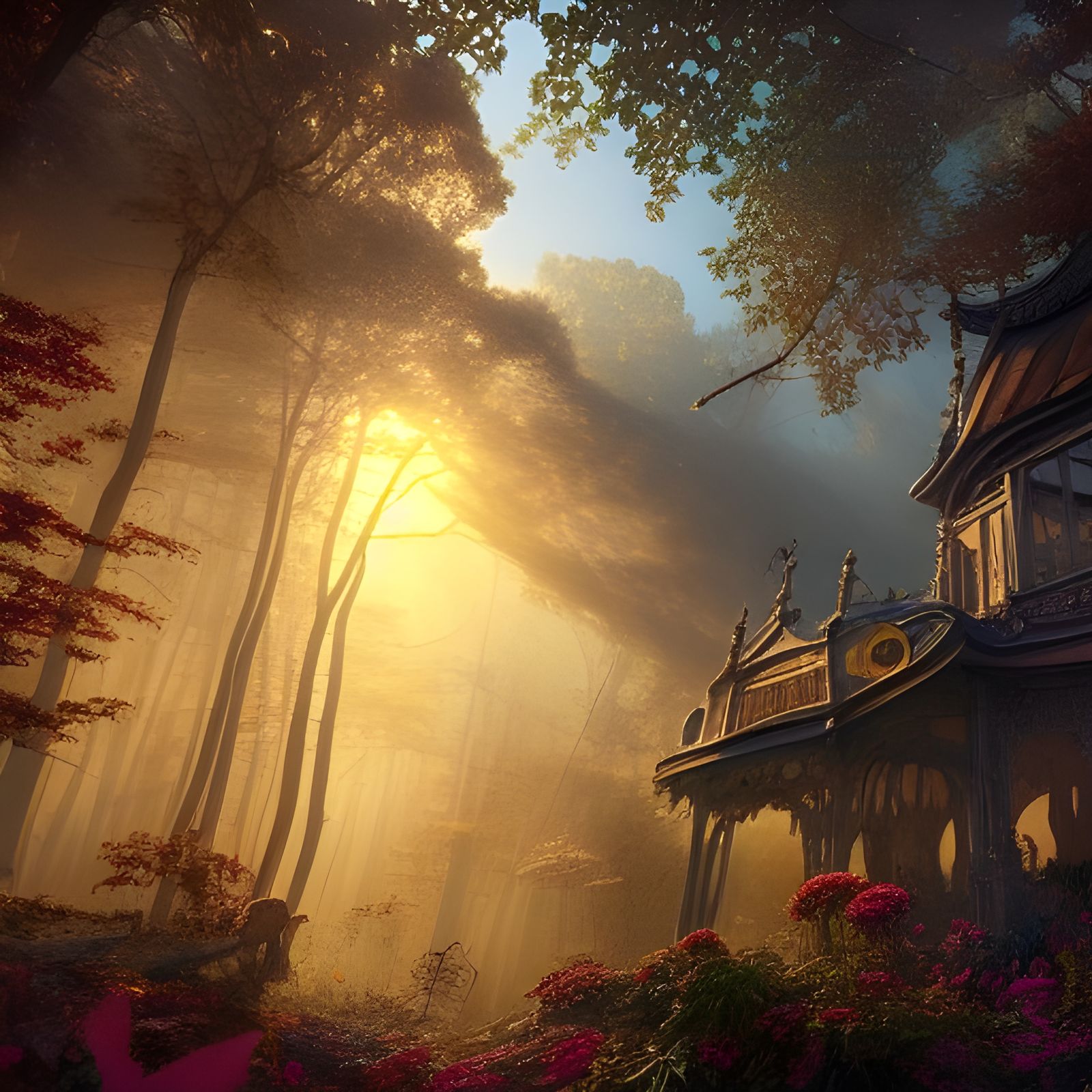 Enchanting Golden Hour Art Gallery