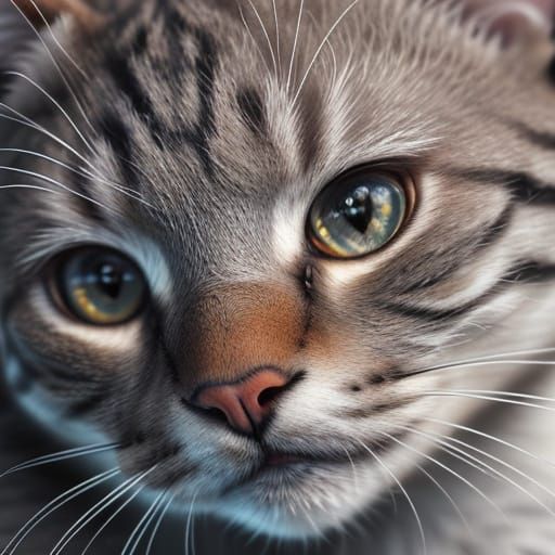 Macro Cat Nose Photography with Dewdrop Detail