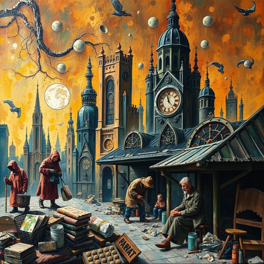 Dystopian Poverty: Heavy Metal Album Cover Art