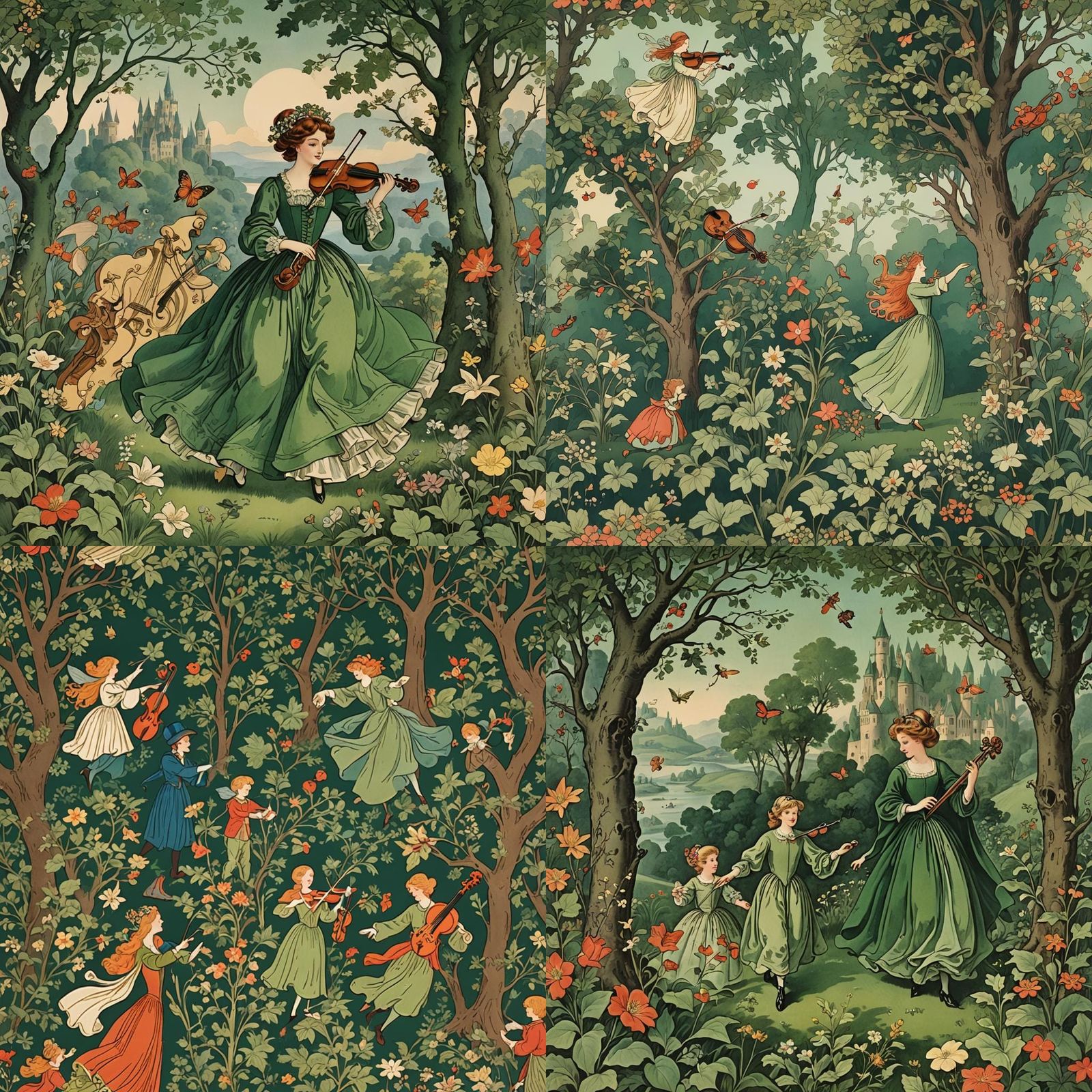 Whimsical Greensleeves Fantasia Inspired by Classical Music