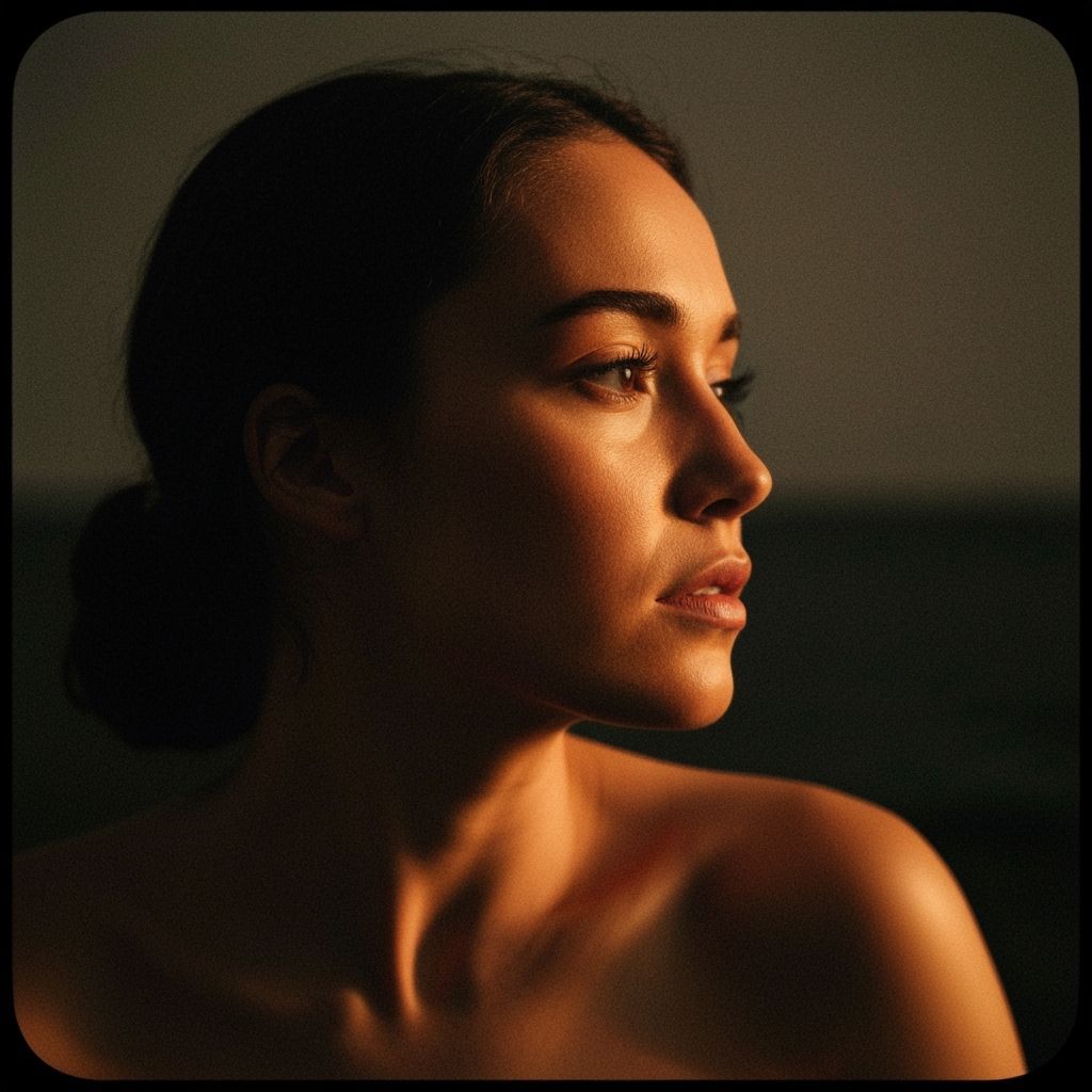 Dramatic Cinematic Film Still With Atmospheric Lighting