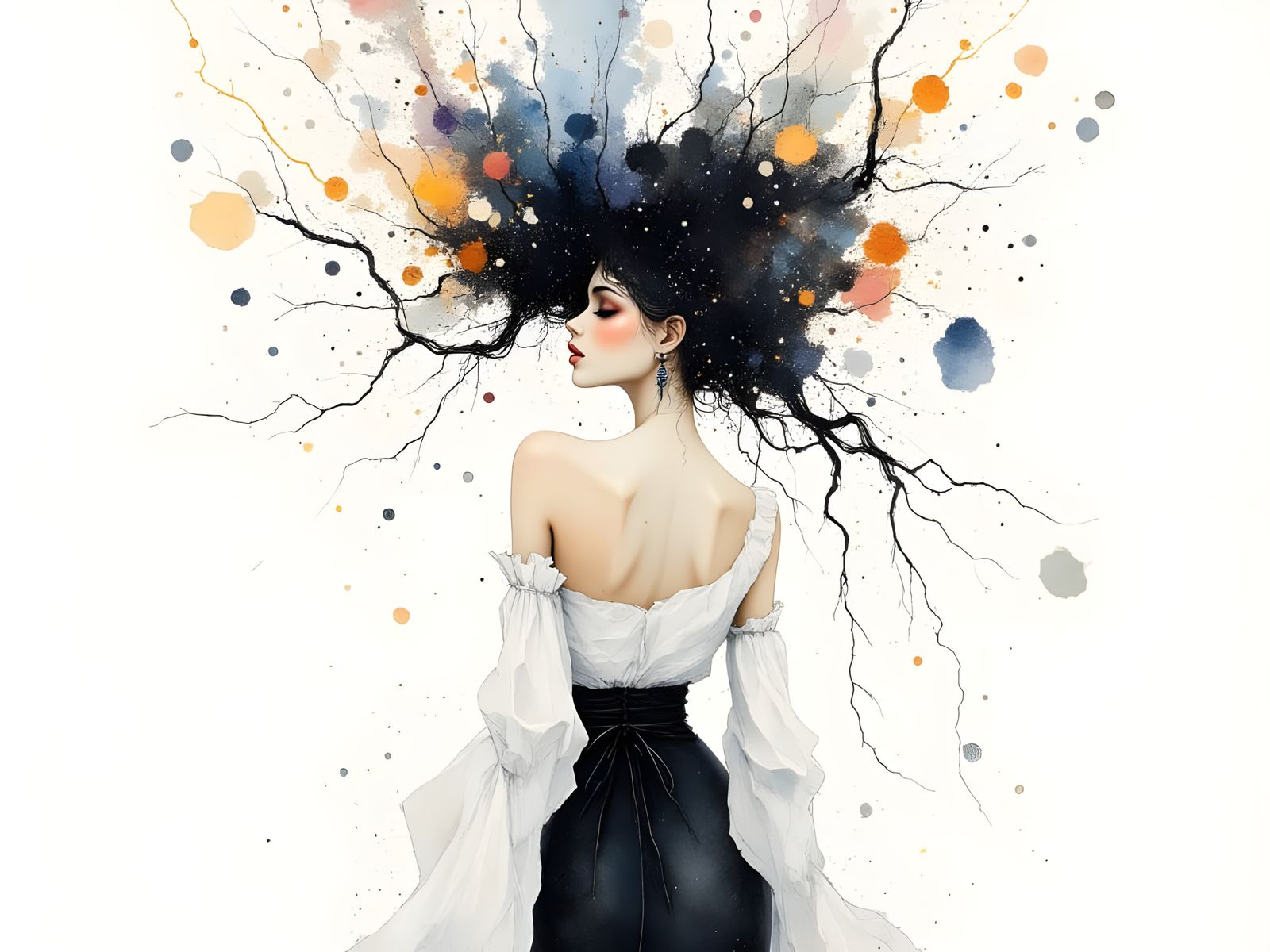 <lora:Minimalism:1.0> <lora:Earth and impression:1.0> <lora:Illustrated Serenity:1.0> <lora:divineOil:1.0> Watercolor pa...