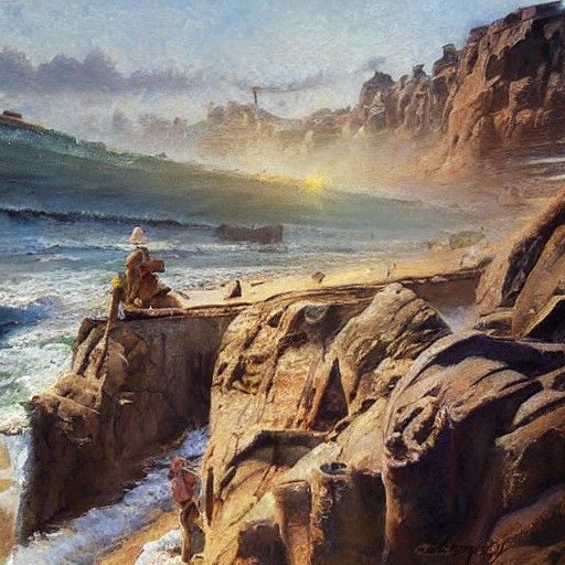 James Gurney Style Oil Painting