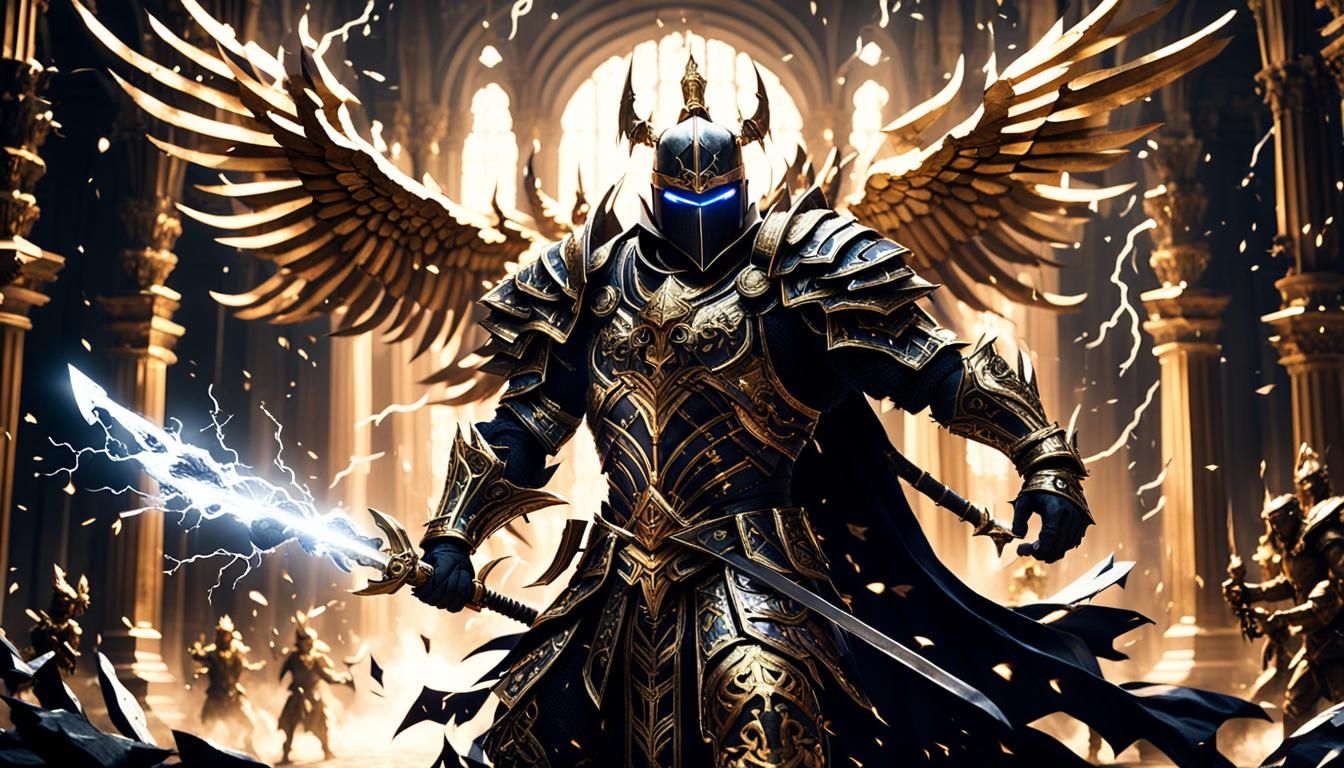 Mage Knight Battles in Lightning Storm: Cinematic Still