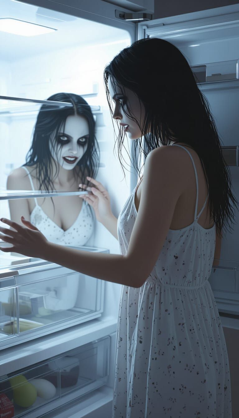 Terrifying 3D Horror Kitchen Scene at 2:45 AM