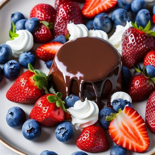 Death by Chocolate Dessert on Silver Plate