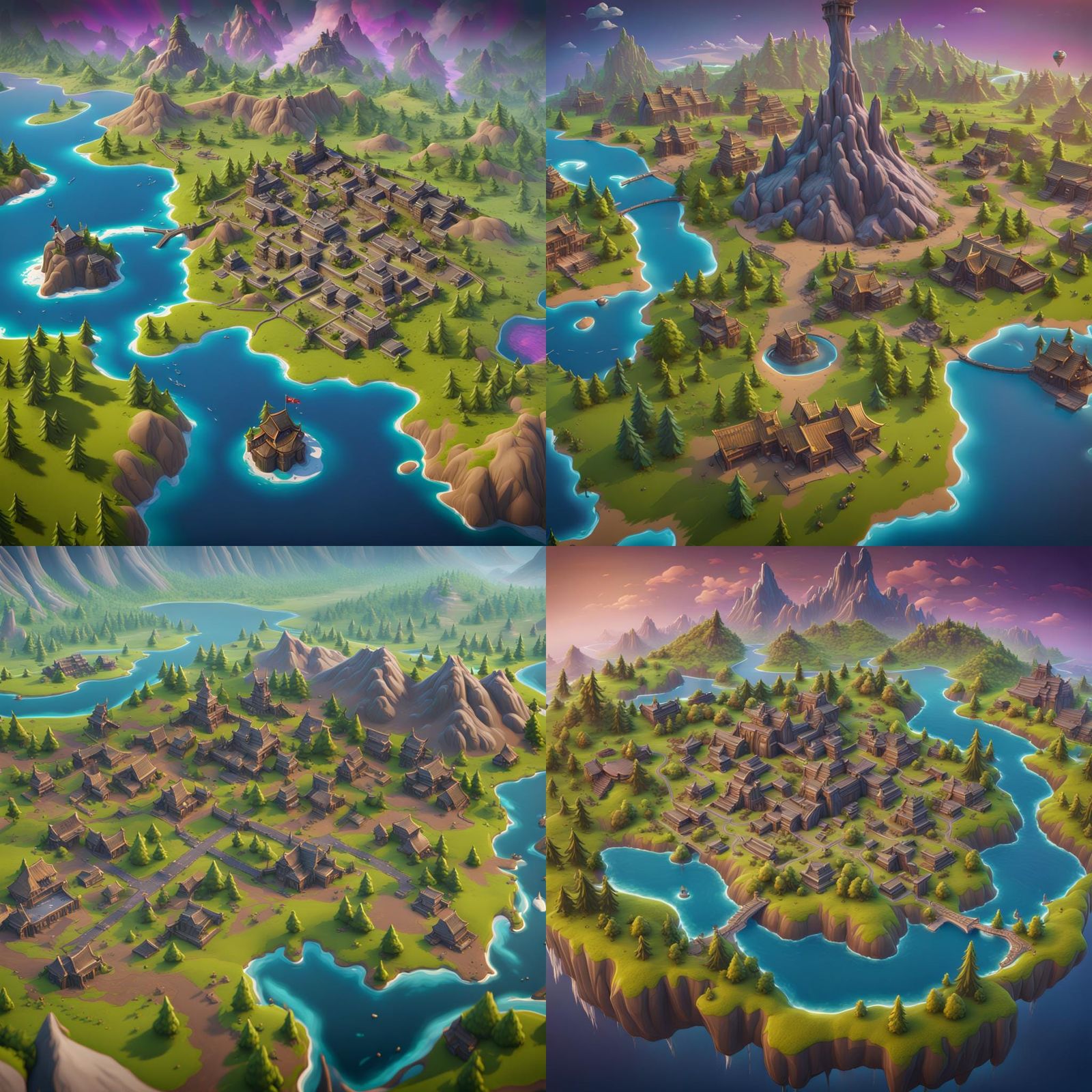 Detailed Fortnite Map Concept Art in Unreal Engine 5