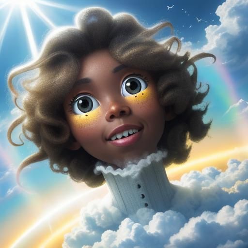 Tornado with Googly Eyes in Divine Sunshine