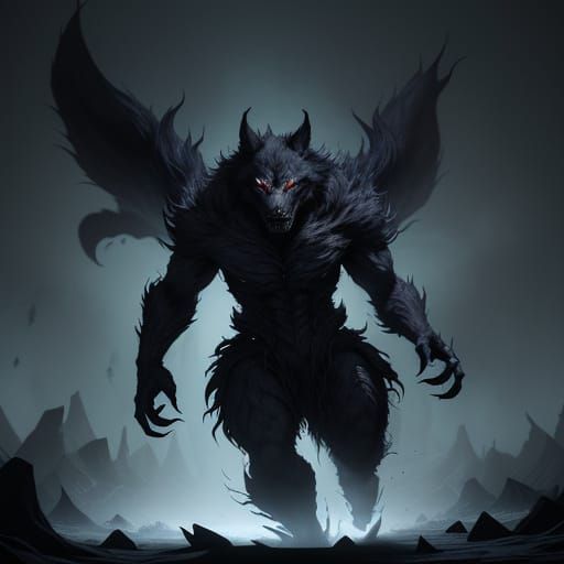 The Void Howler: A Shadowy Nightmare of Sinew and Code