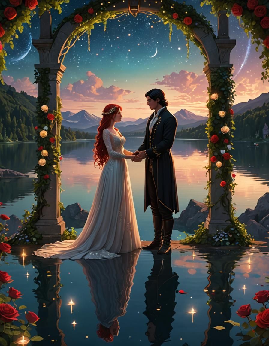 Romantic Lakeside Wedding Under the Stars