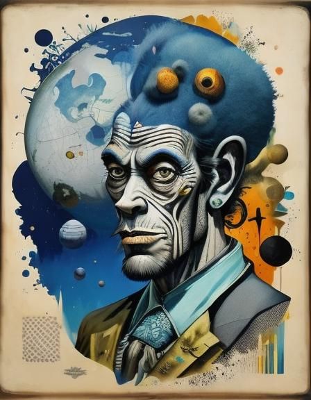 Surreal Don Quixote with Greebles