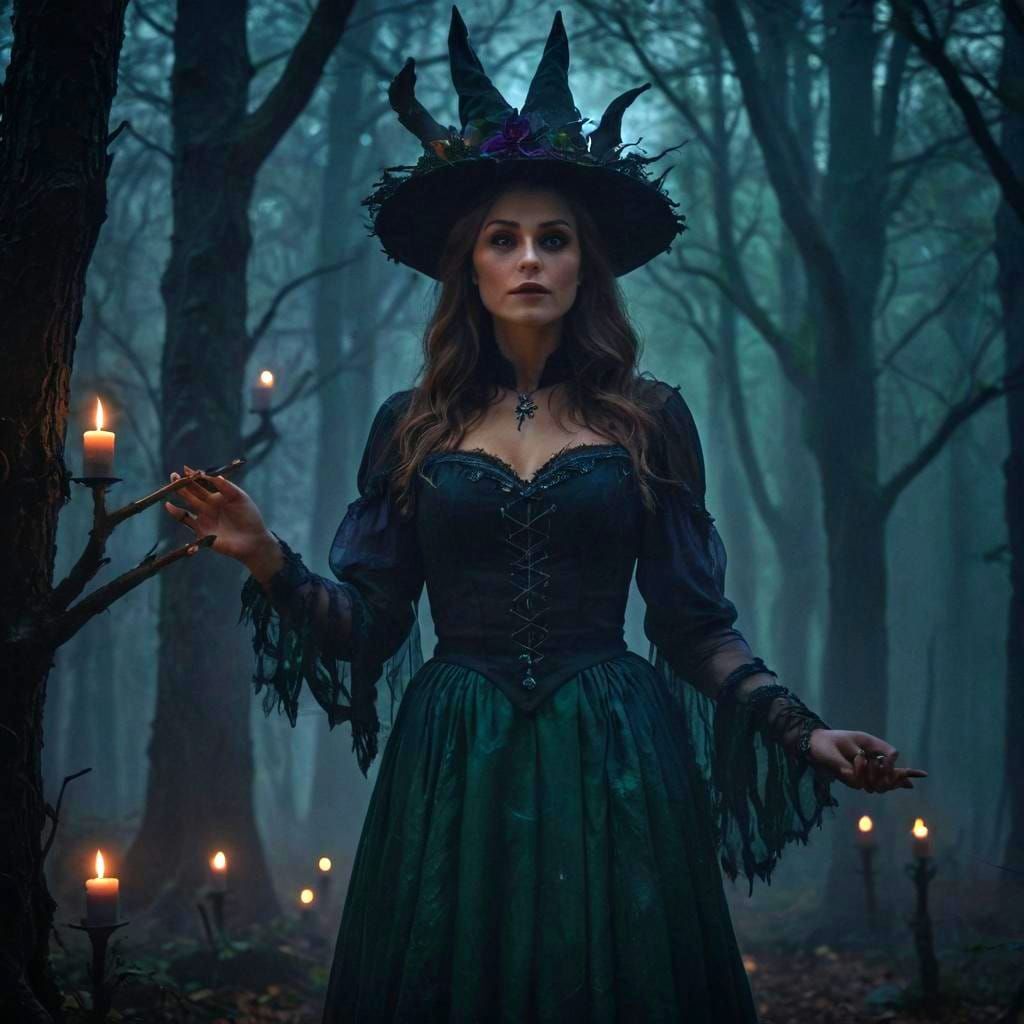 Gothic Witch Fantasy Concept Art