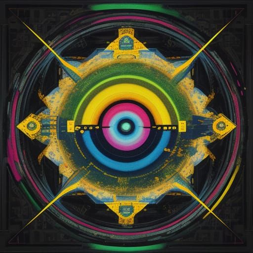 Kidcore Liminal World in Watercolor Pop Art