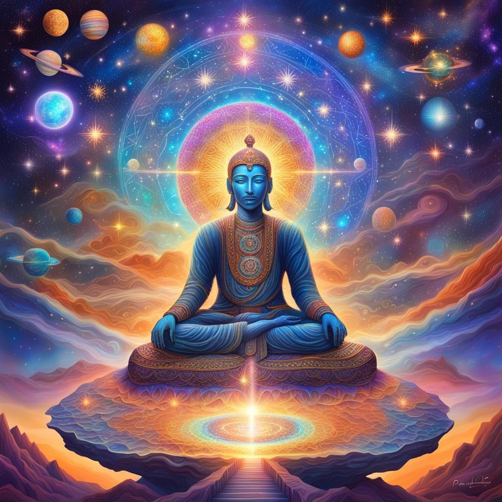 Holographic Cosmic Illustration of Self-Awareness