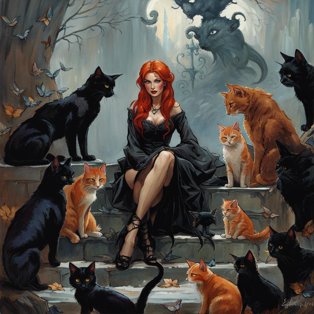 The Red haired witch “April”