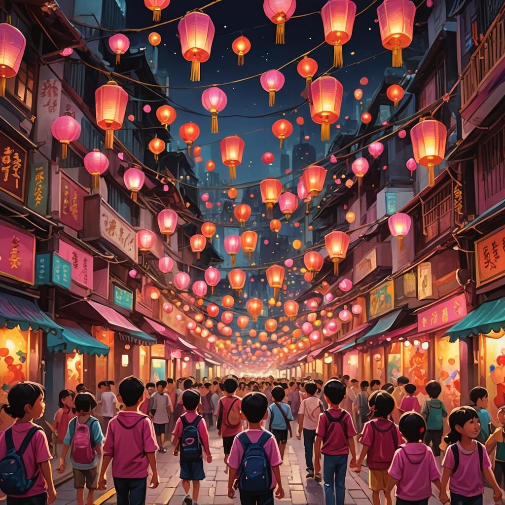 Hong Kong Lantern Parade: Mid-Autumn Festival Concept Art