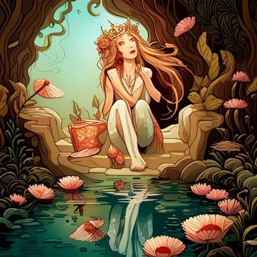 Abstract Reflections: An Artistic AI Image