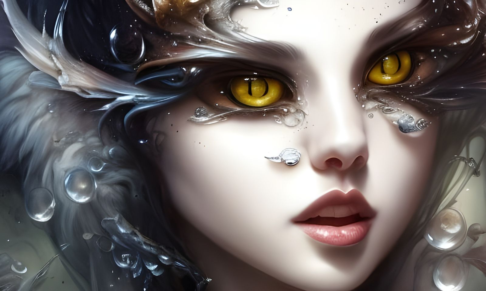 Cat Enchantress in Detailed Fantasy Art