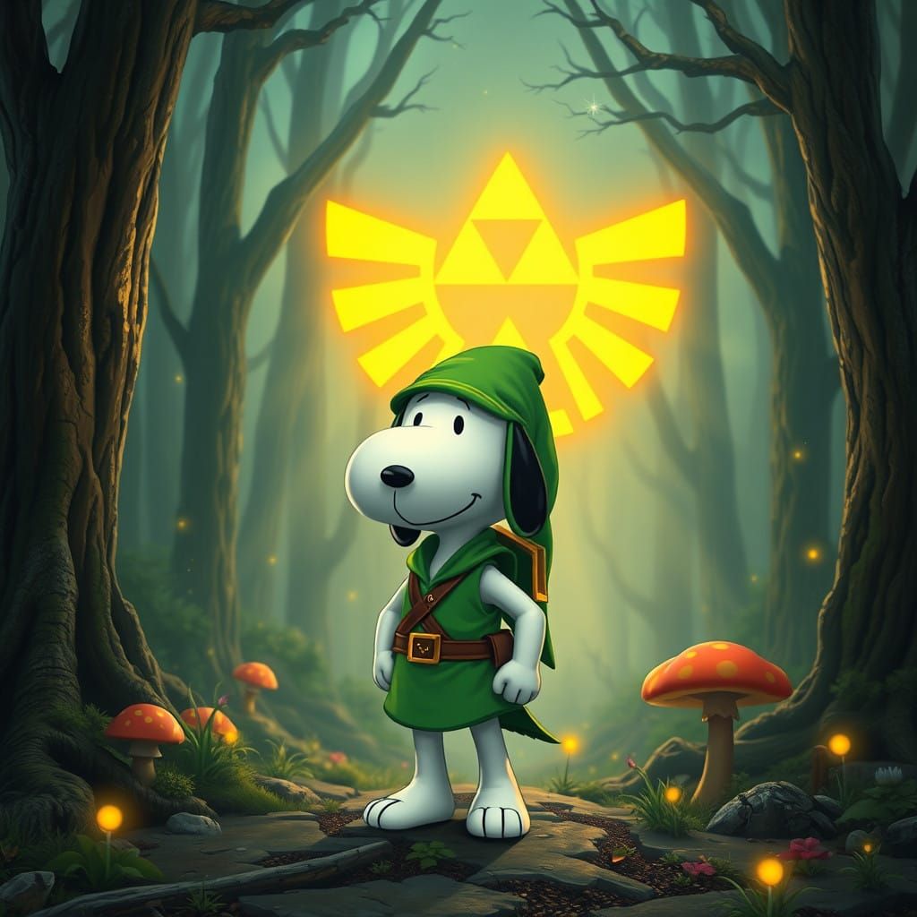 Snoopy in Heroic Fantasy Armor