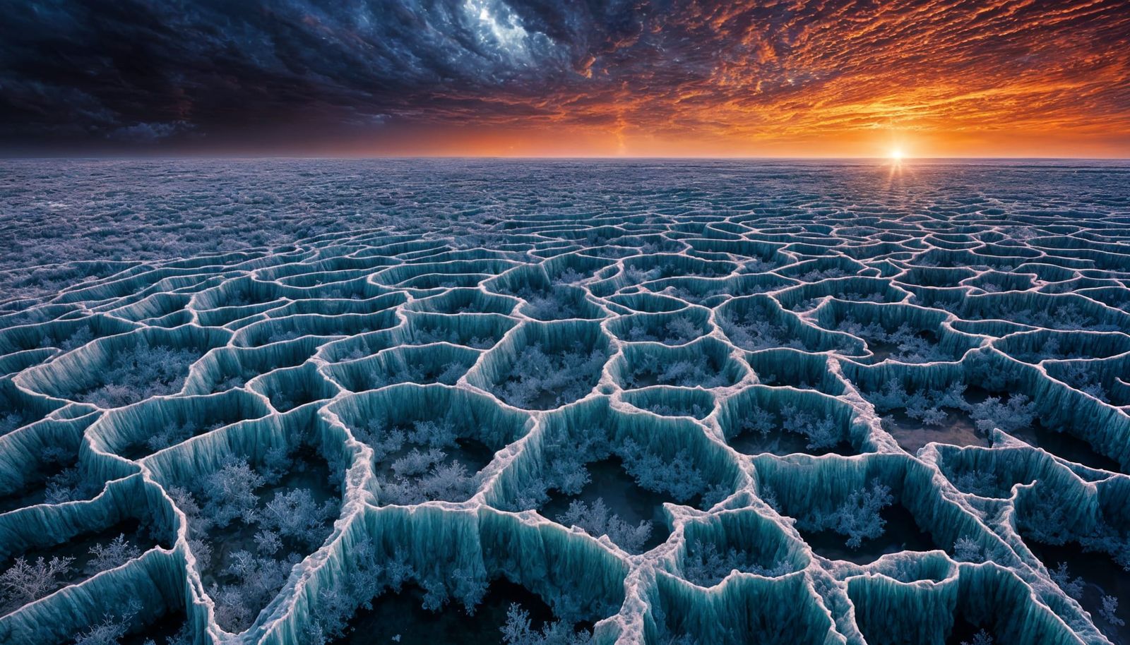 Ethereal Frostscapes on the Dreamer Planet