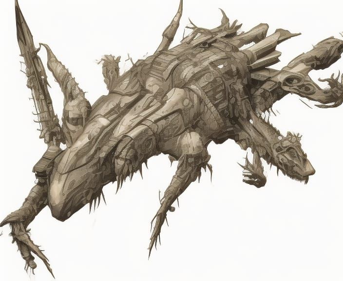 Post-Apocalyptic Dinosaurs in Comic Book Art Style